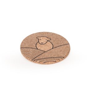 Herdy cork coaster