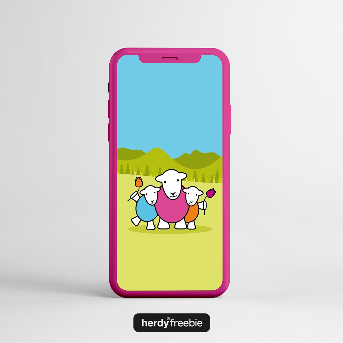 Herdy Mothers Day Mobile Phone Wallpaper