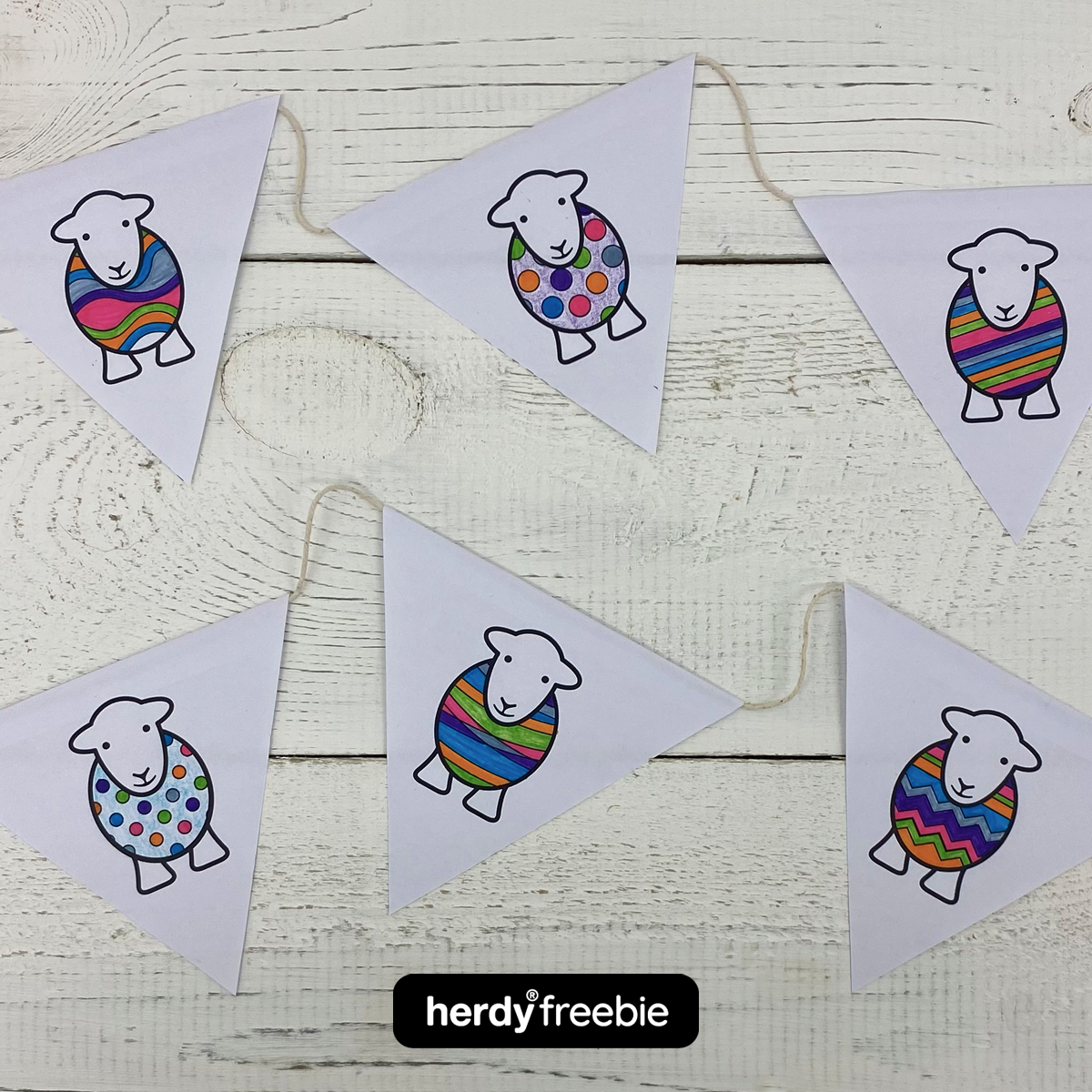 Herdy Easter Bunting