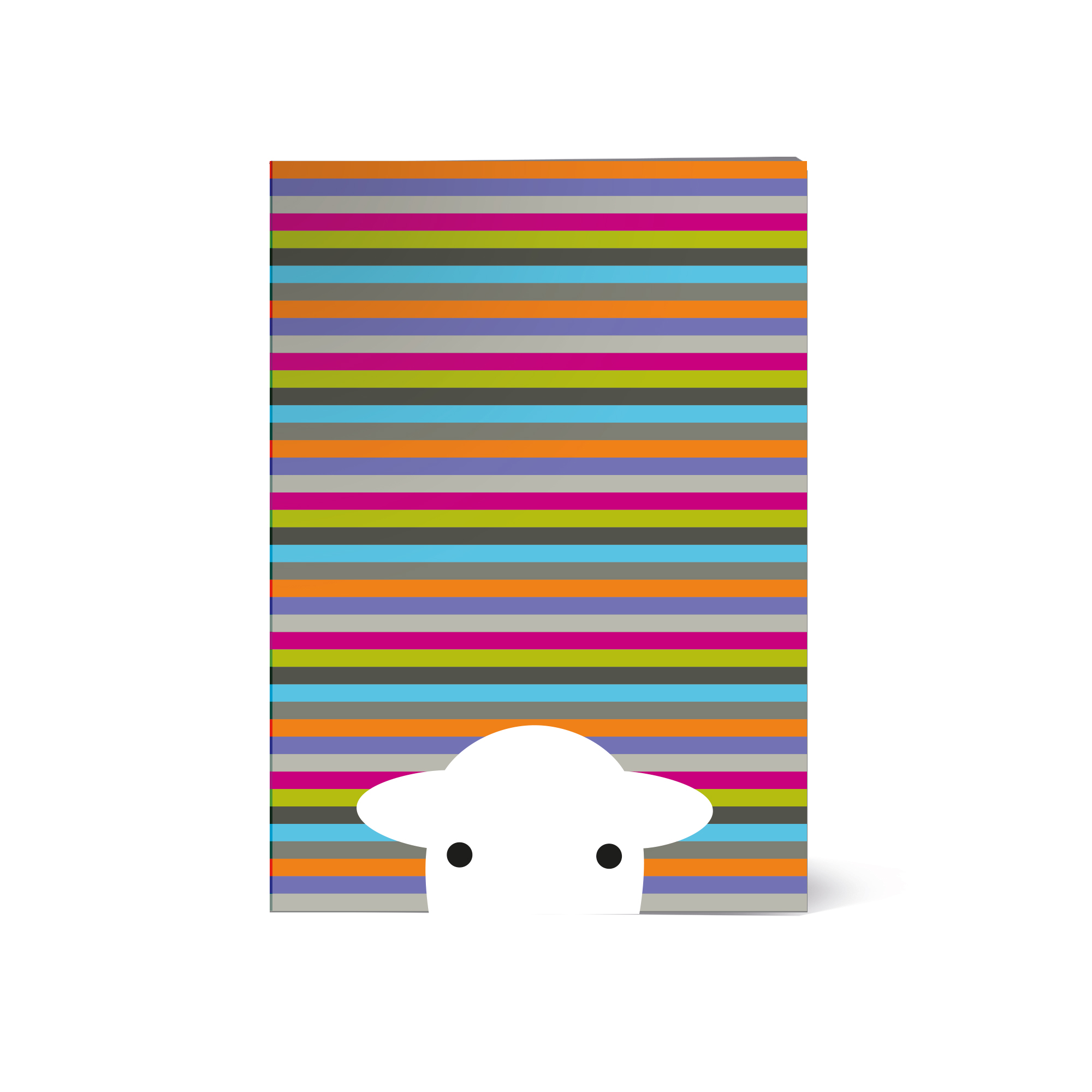 Peep Stripe A5 Notebook