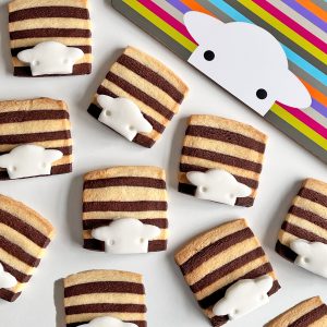 Peep Stripe Chocolate Orange Shortbread