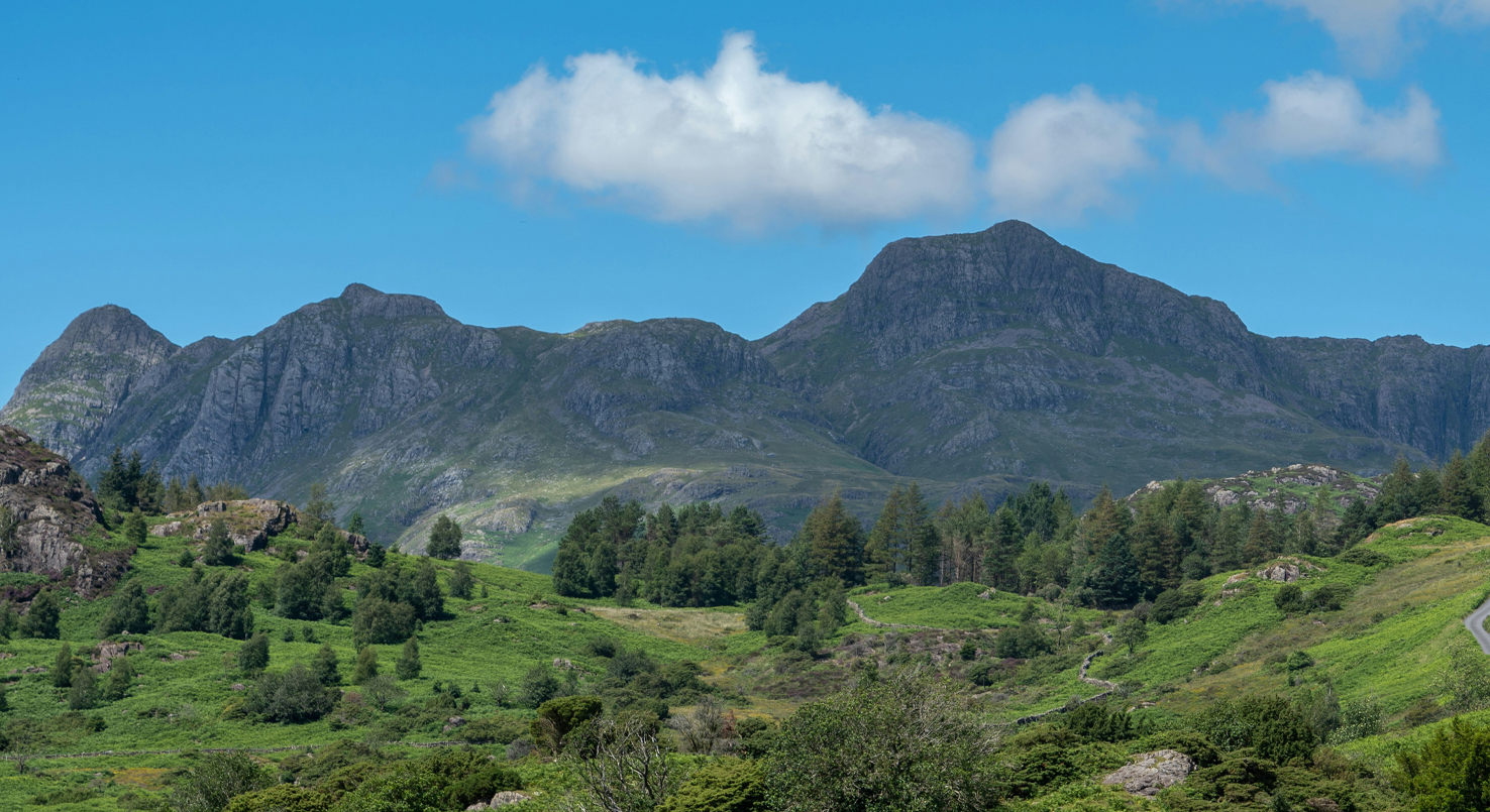 Langdale valley in summer
